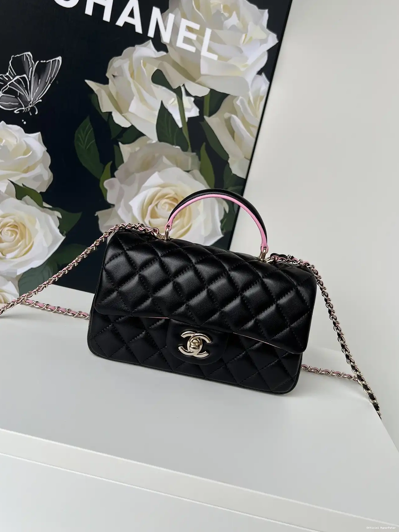 Hyper Peter FLAP TOP HANDLE-20*12*6cm WITH CHANEL BAG 0604